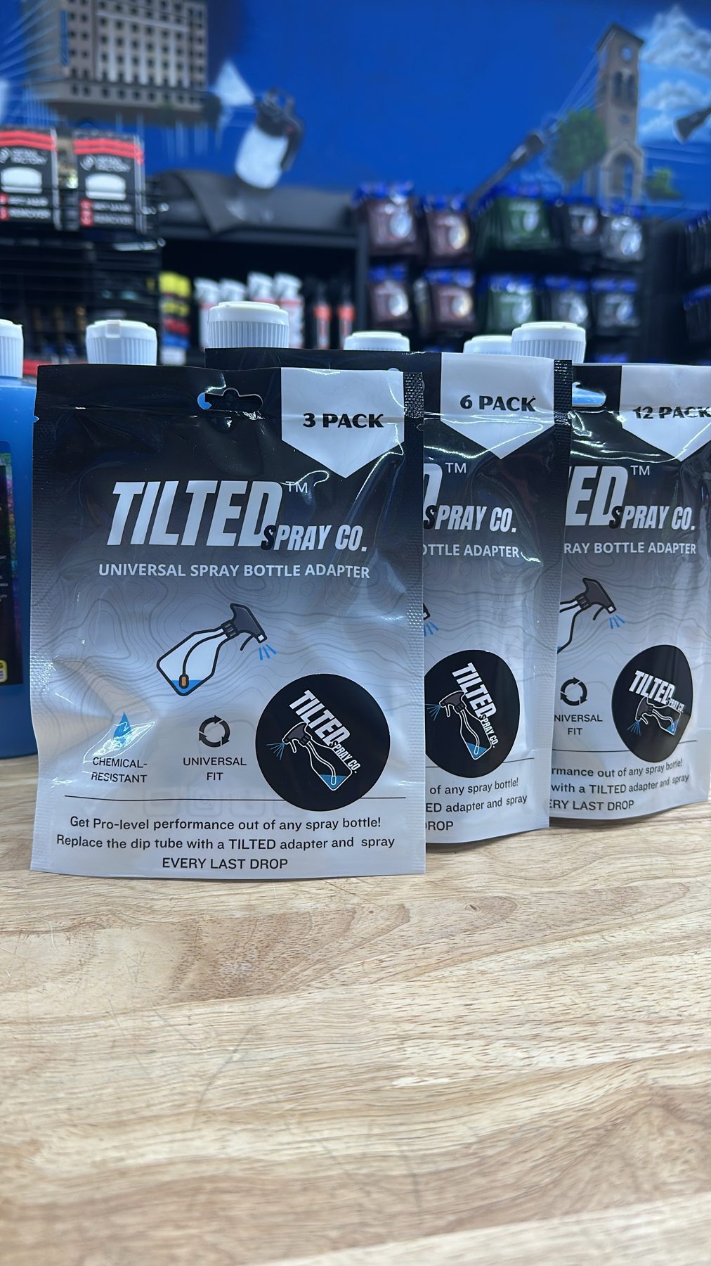 Tilted Spray Co adapter packs